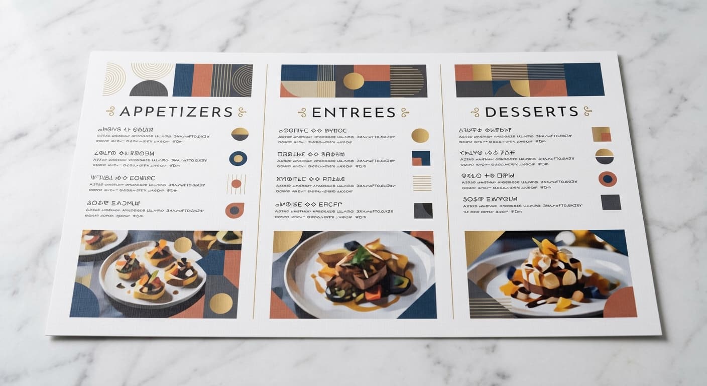Menus - 8.5 x 14"